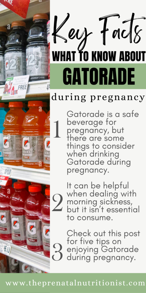 Can You Drink Gatorade While Pregnant?