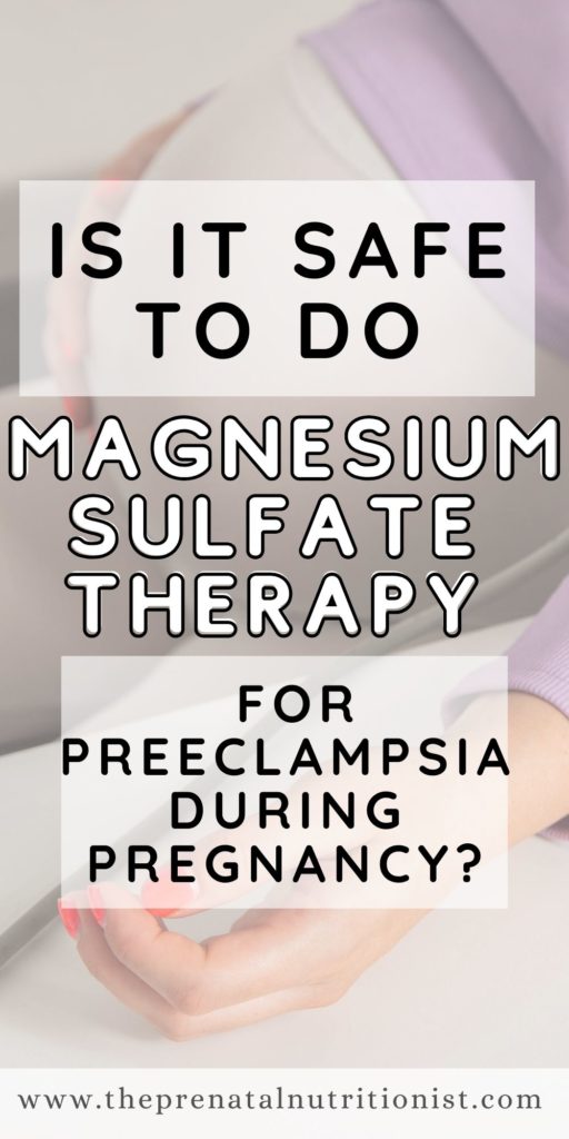 Magnesium Sulfate Therapy For Preeclampsia