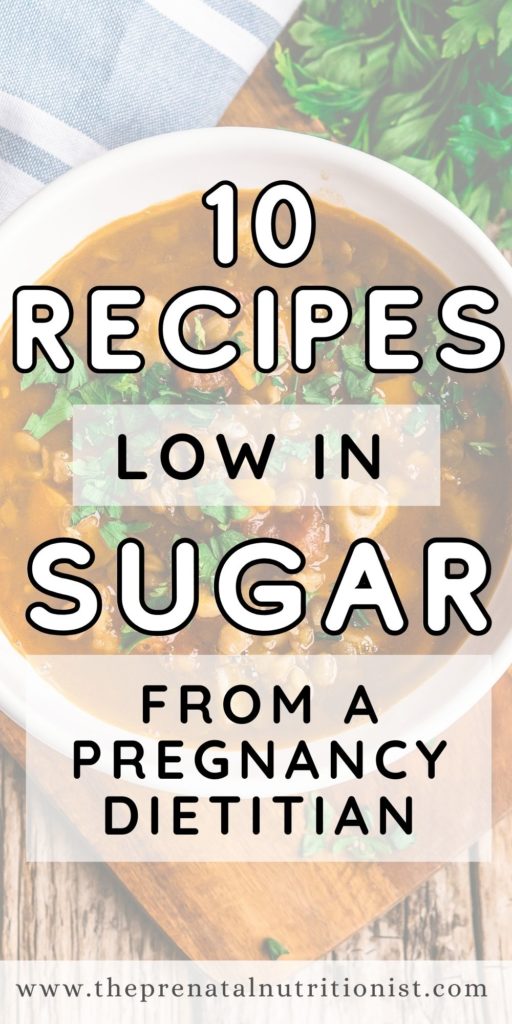 10 recipes low in sugar
