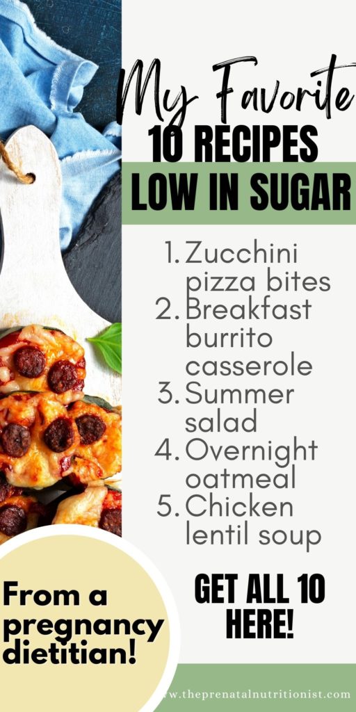 Low Sugar Meals for Pregnant Women