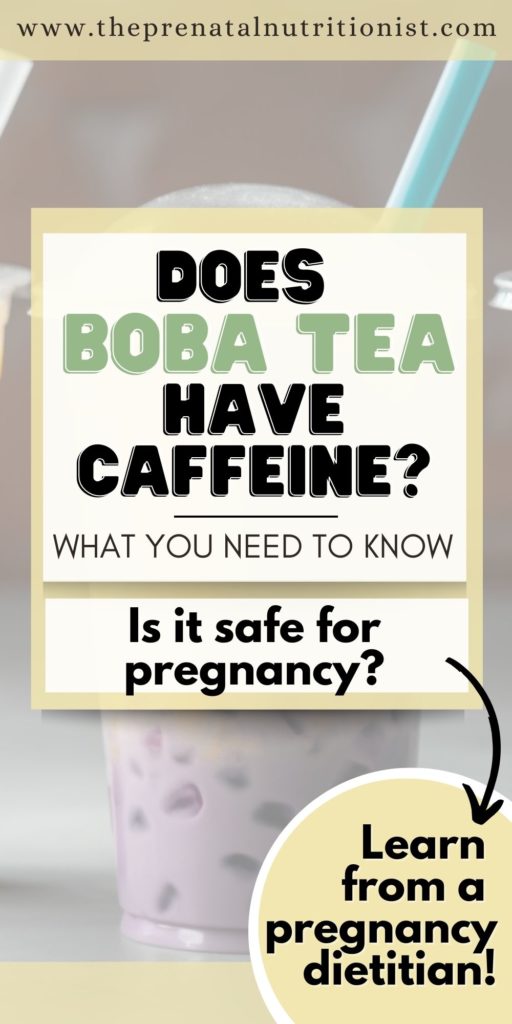 Does Boba Tea Have Caffeine