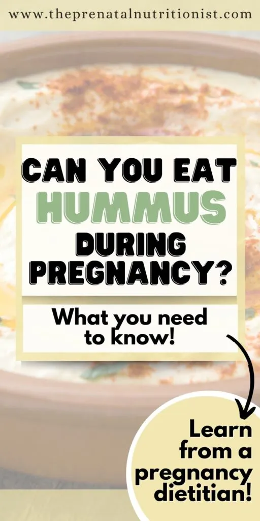Can You Eat Hummus While Pregnant?