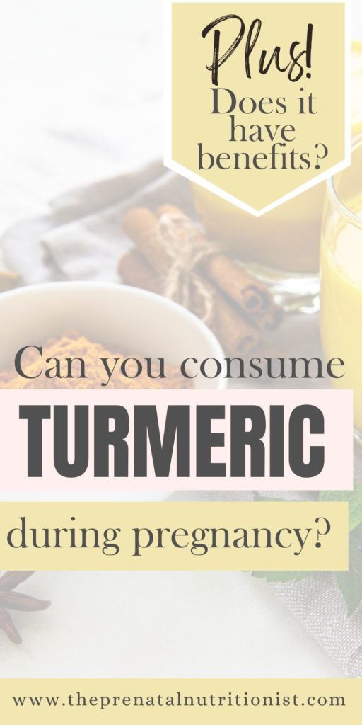 can you consume turmeric during pregnancy