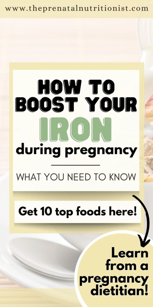 how to boost your iron during pregnancy