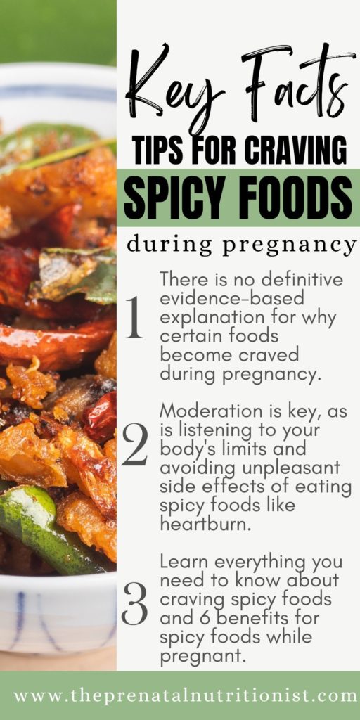 Craving Spicy Food During Pregnancy key facts