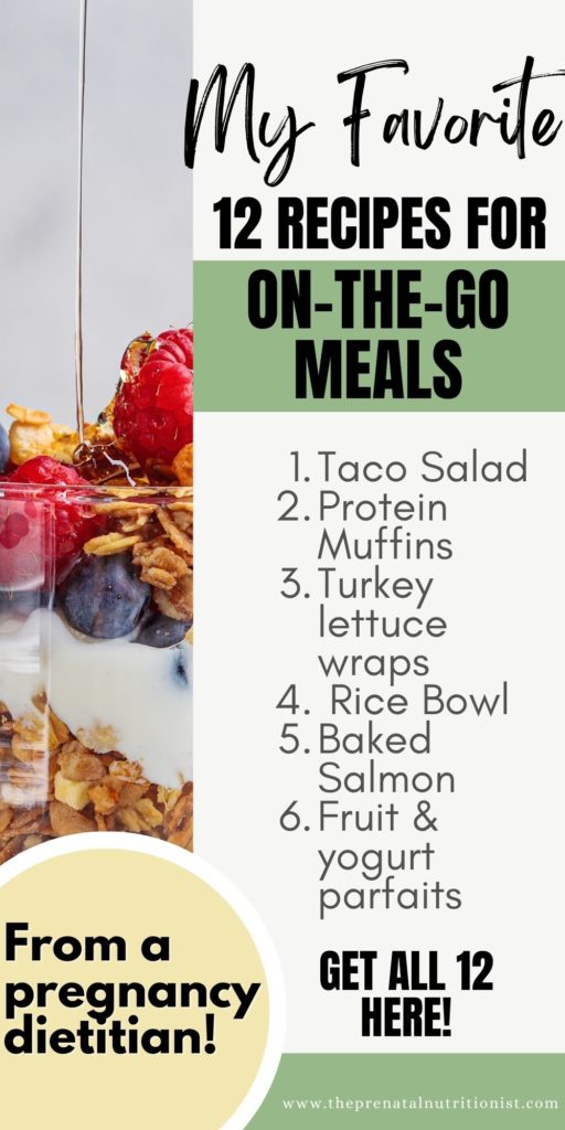 12 Easy On The Go meal recipe ideas