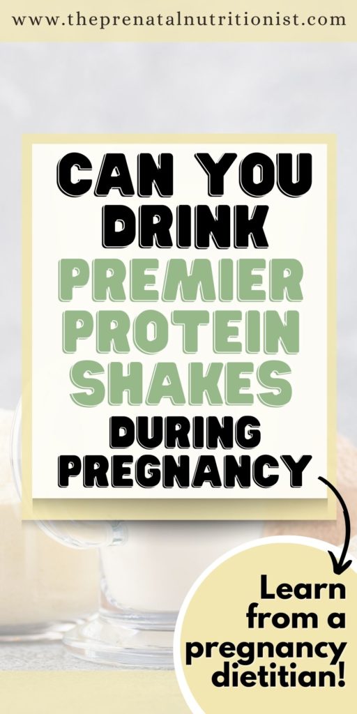 Can You Drink Premier Protein Shakes While Pregnant?