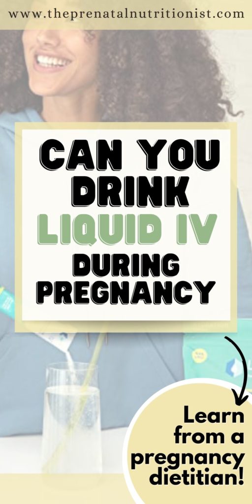 Can You Drink Liquid IV While Pregnant?