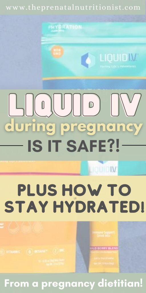 is liquid IV safe during pregnancy