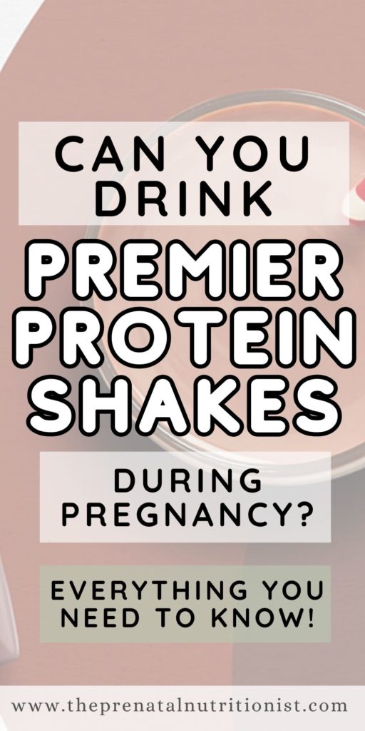 Can You Drink Premier Protein Shakes While Pregnant?
