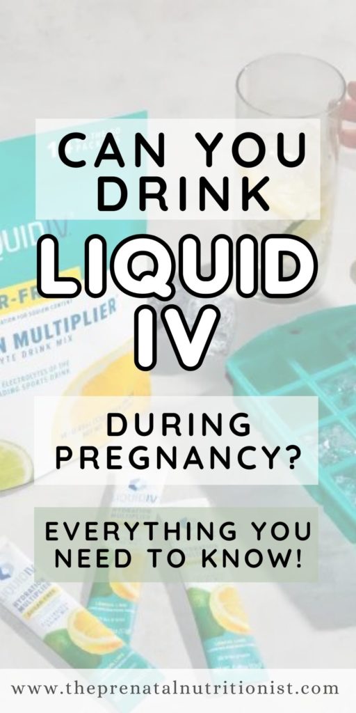 Can You Drink Liquid IV While Pregnant?