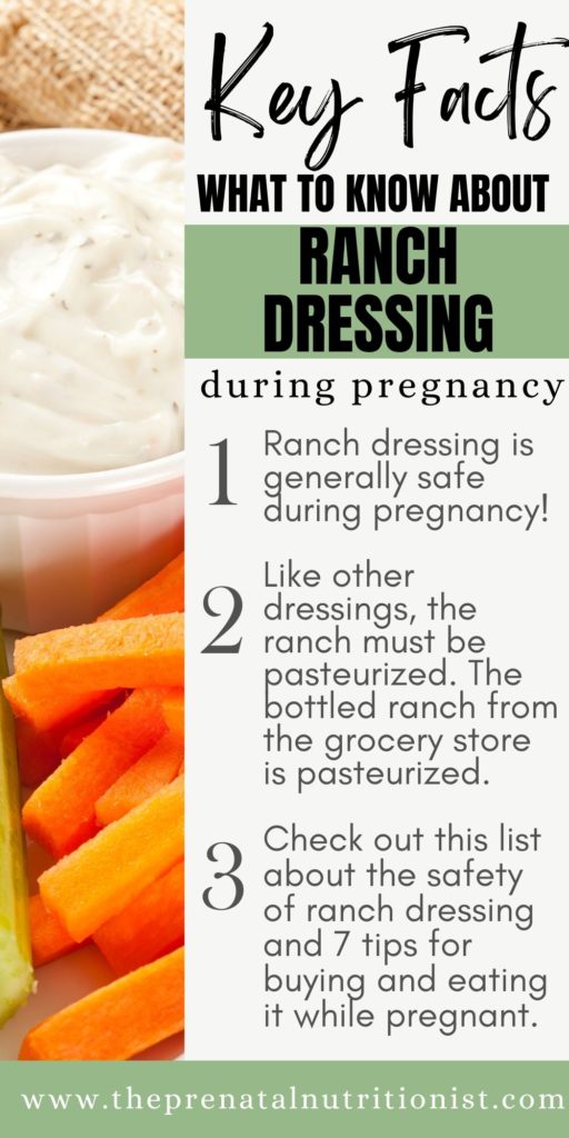 Can You Eat Ranch While Pregnant?