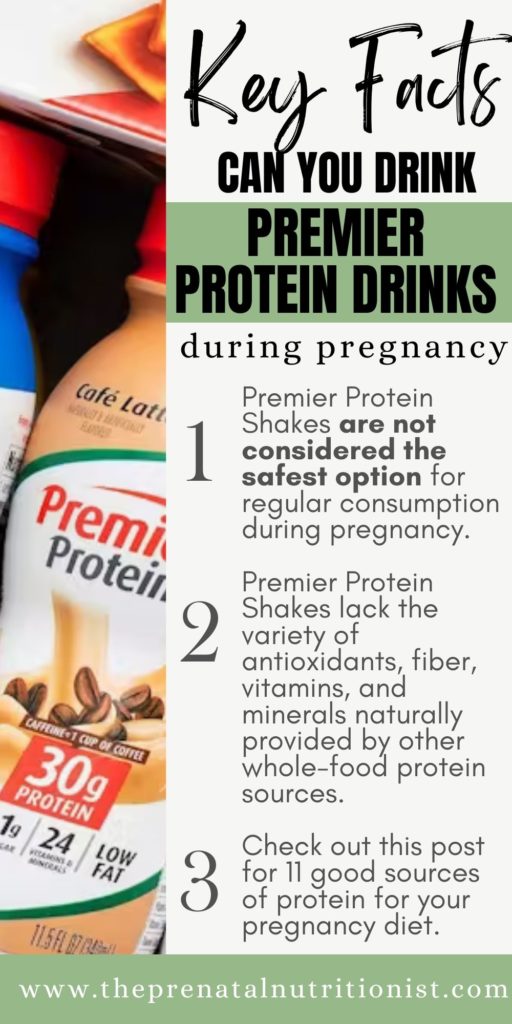 Can You Drink Premier Protein Shakes While Pregnant?
