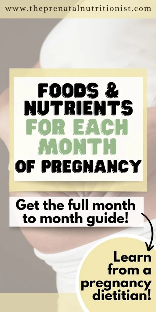 Pregnancy Diet Chart Month by Month