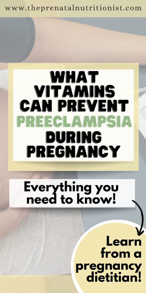 What Vitamins Help Prevent Preeclampsia?