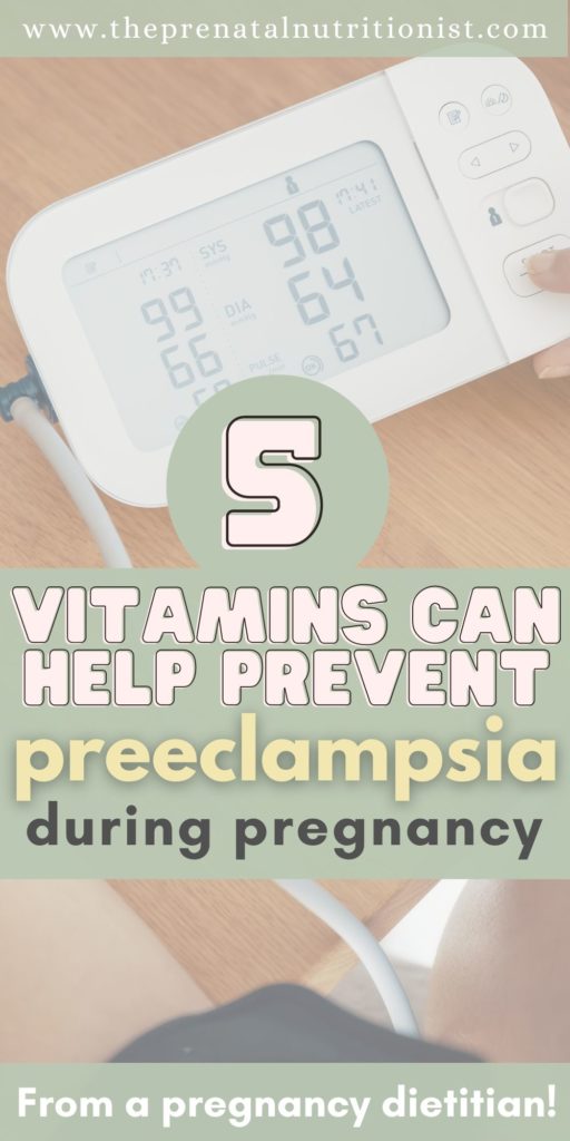 5 Vitamins That Can Help Prevent Preeclampsia during pregnancy