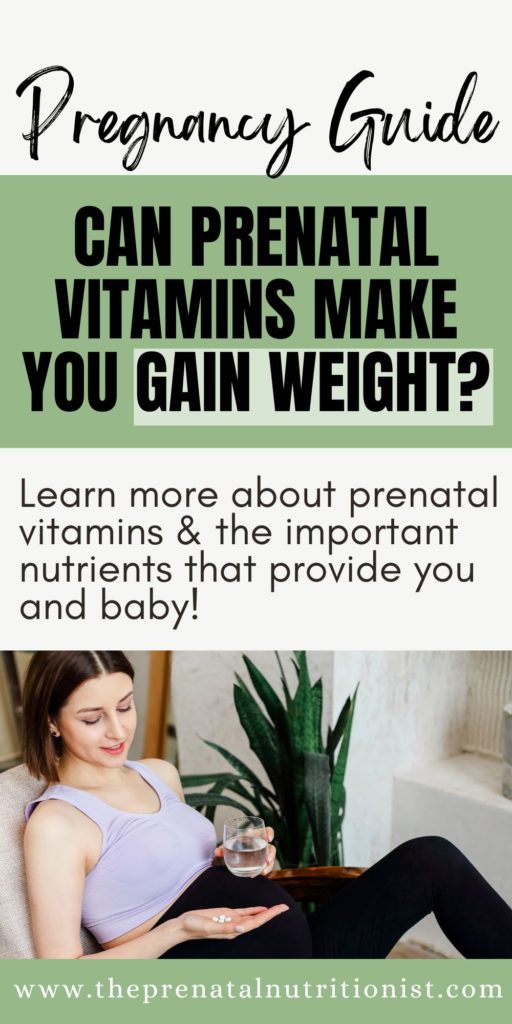 Can Prenatal Vitamins Make You Gain Weight