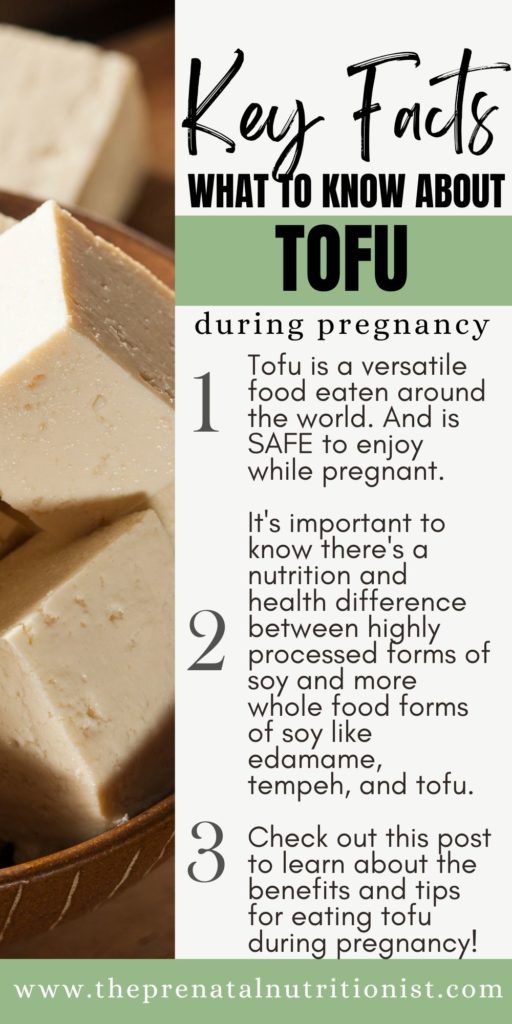 tofu during pregnancy key facts