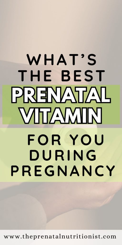 best prenatal vitamin for pregnancy
