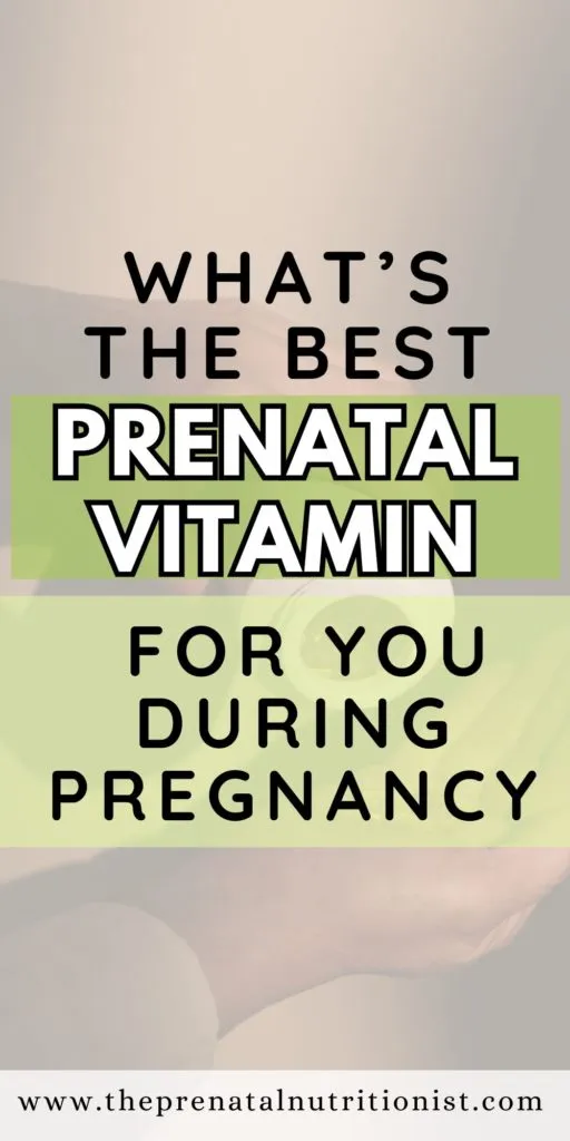 best prenatal vitamin for pregnancy
