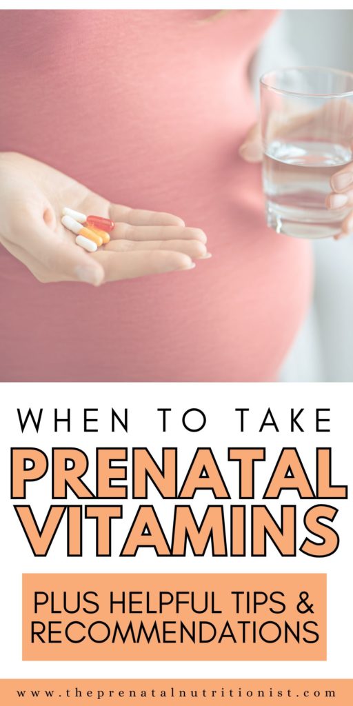 When To Start Taking Prenatal Supplements