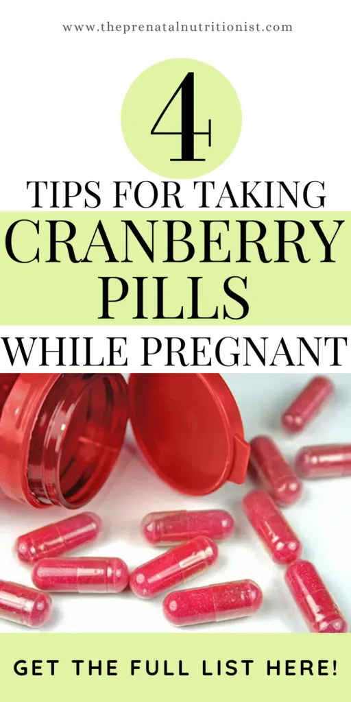 4 tips for taking Azo Cranberry Pills While Pregnant