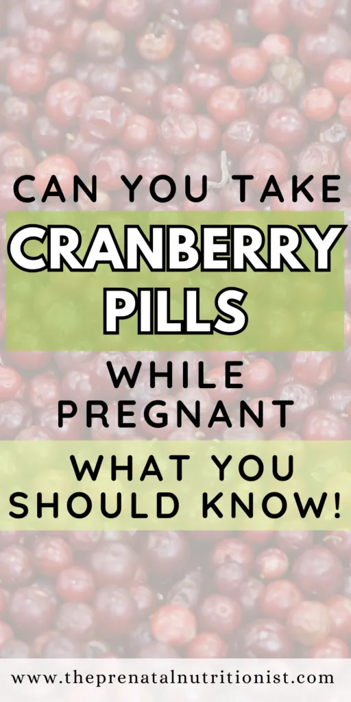 Can You Take Azo Cranberry Pills While Pregnant?