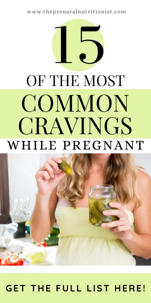 15 common pregnancy cravings