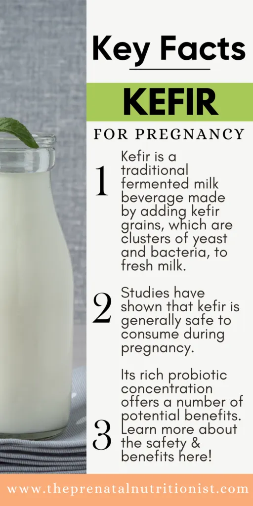 Kefir for pregnancy key facts