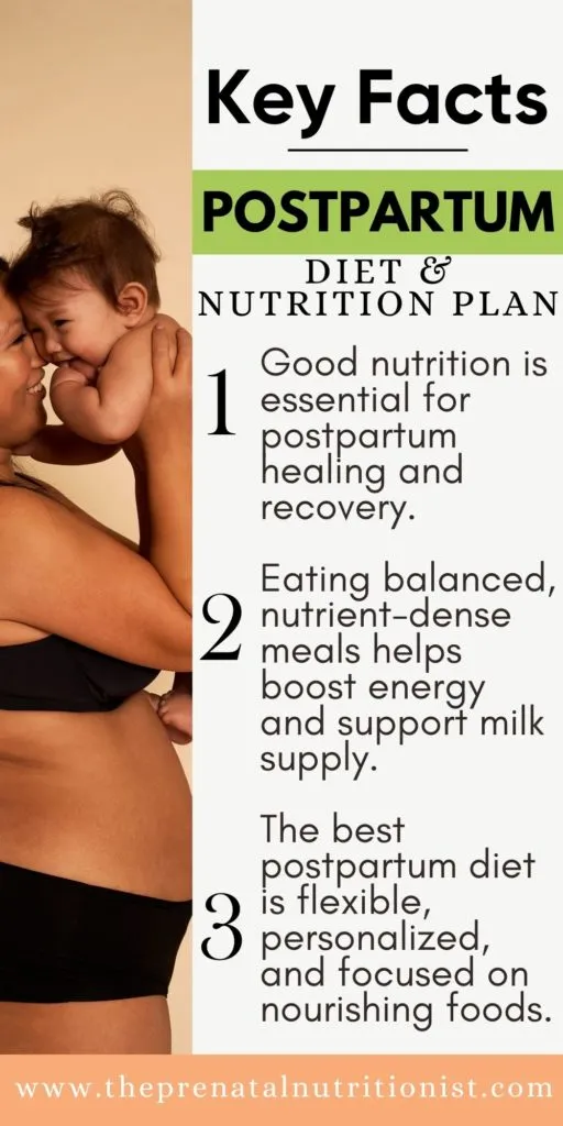 Postpartum Diet key facts Postpartum Diet Plan