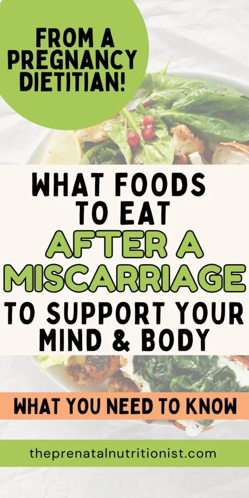 What Foods To Eat After A Miscarriage