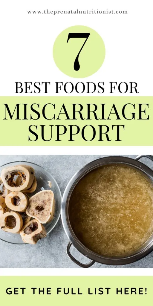 7 best foods for miscarriage support